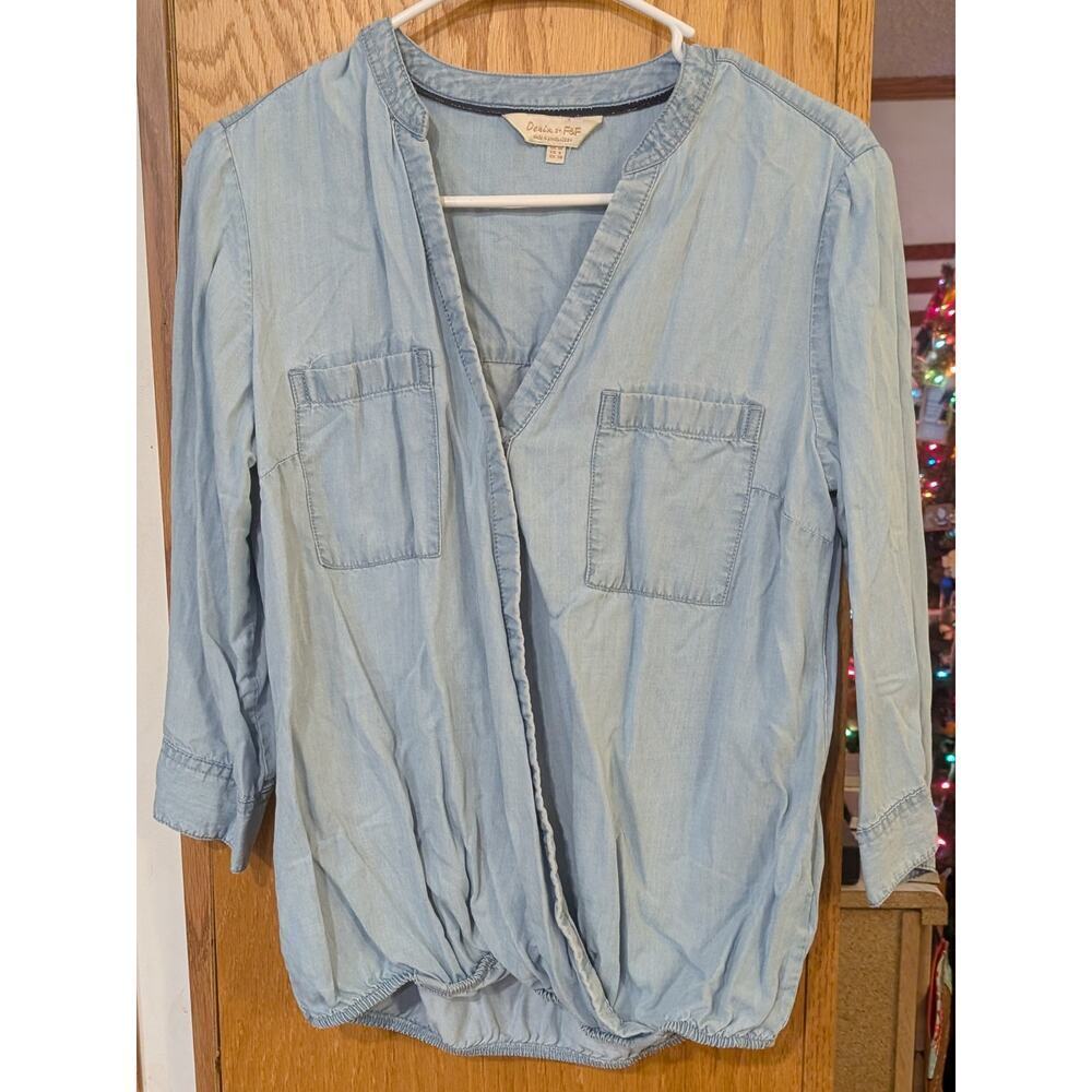 đŚWomen's 6 Denim by F & F Shirt - Picture 1 of 4